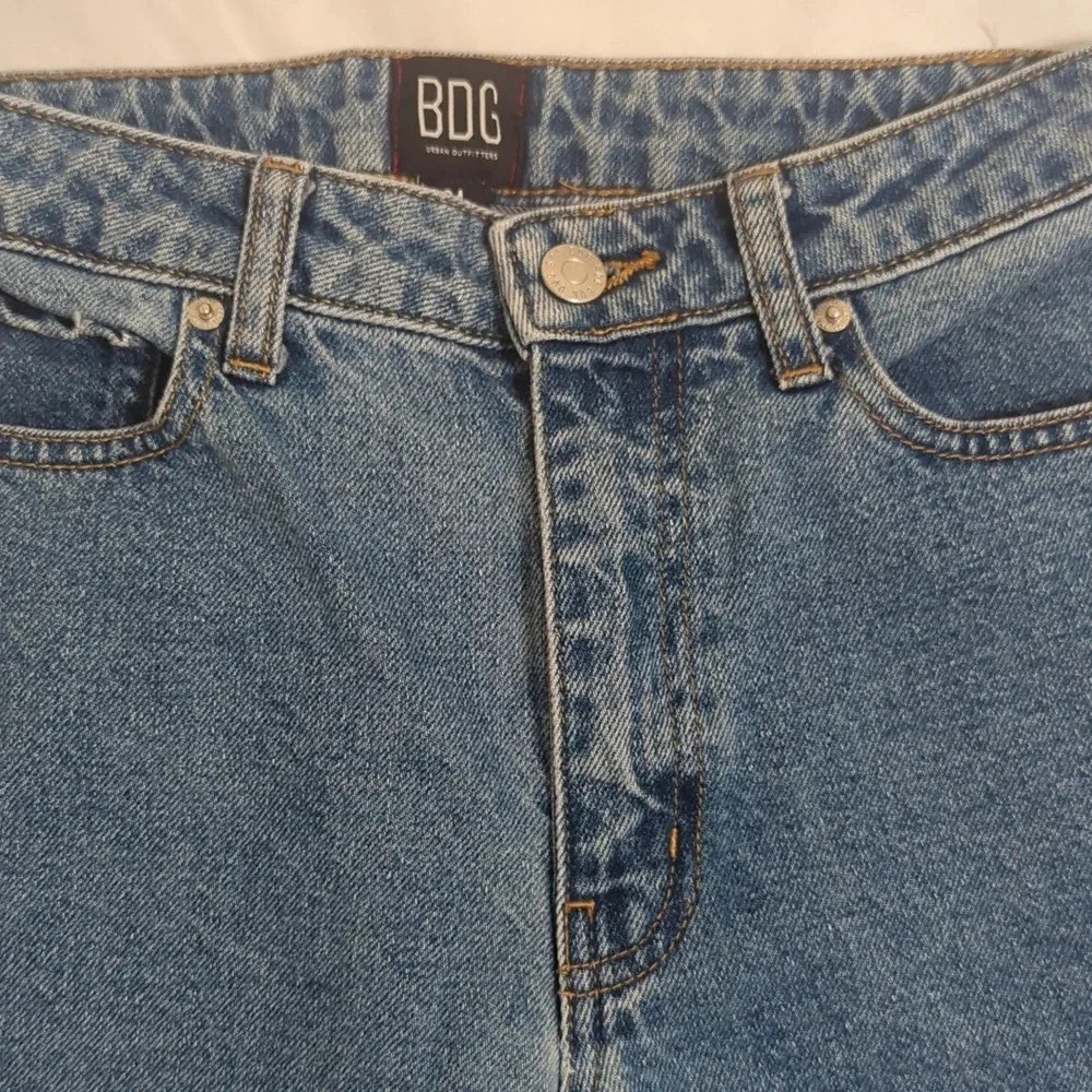 Urban Outfitters BDG Byron Spliced Denim Joggers, Color Blue/Black Size 24 - Picture 10 of 15